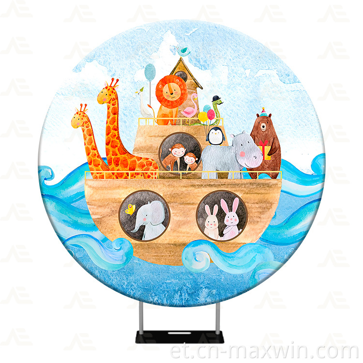 Ümmargune taust Round Backdrop